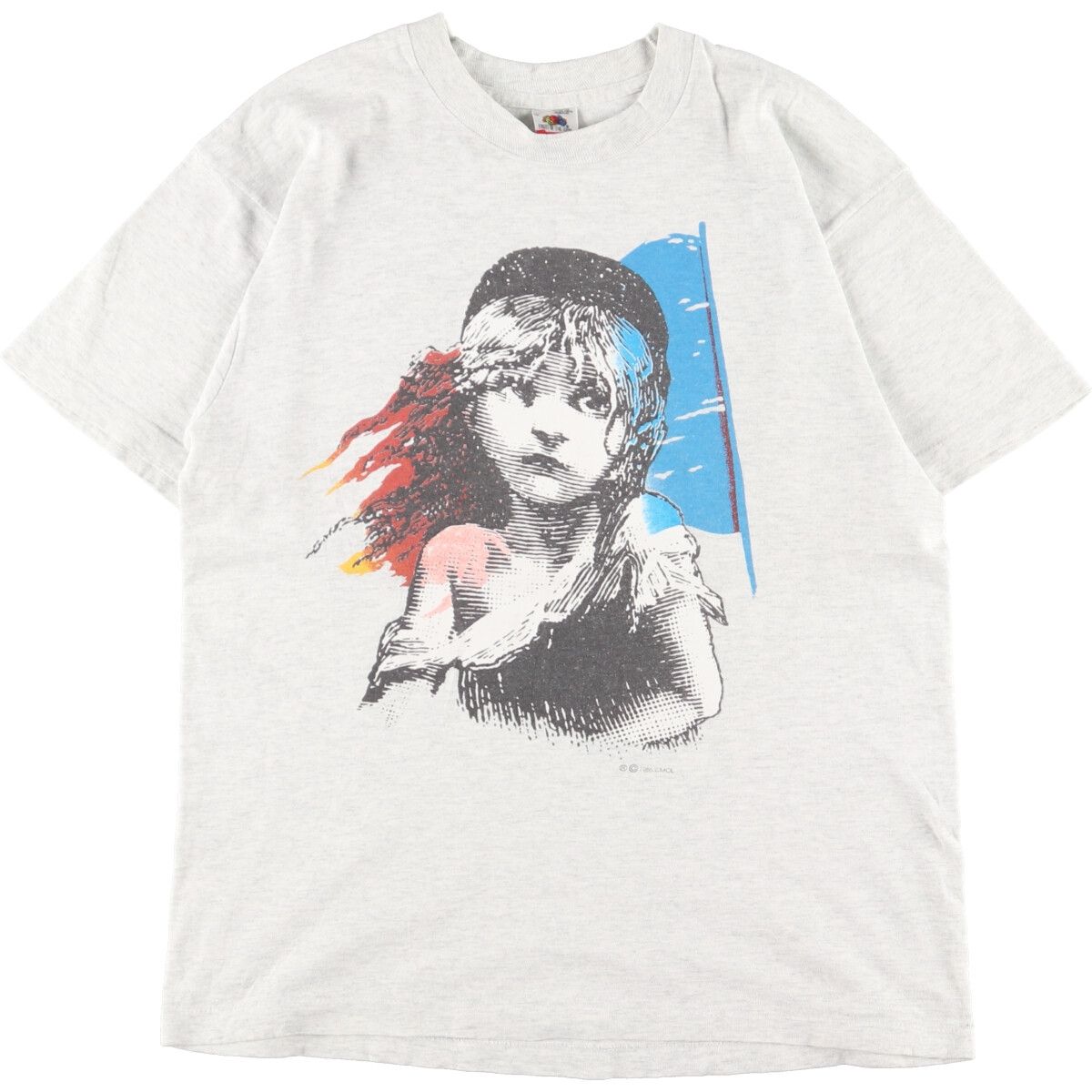 古着 80年代 ヘインズ Hanes LES MISERABLES レミゼラブル 両面 