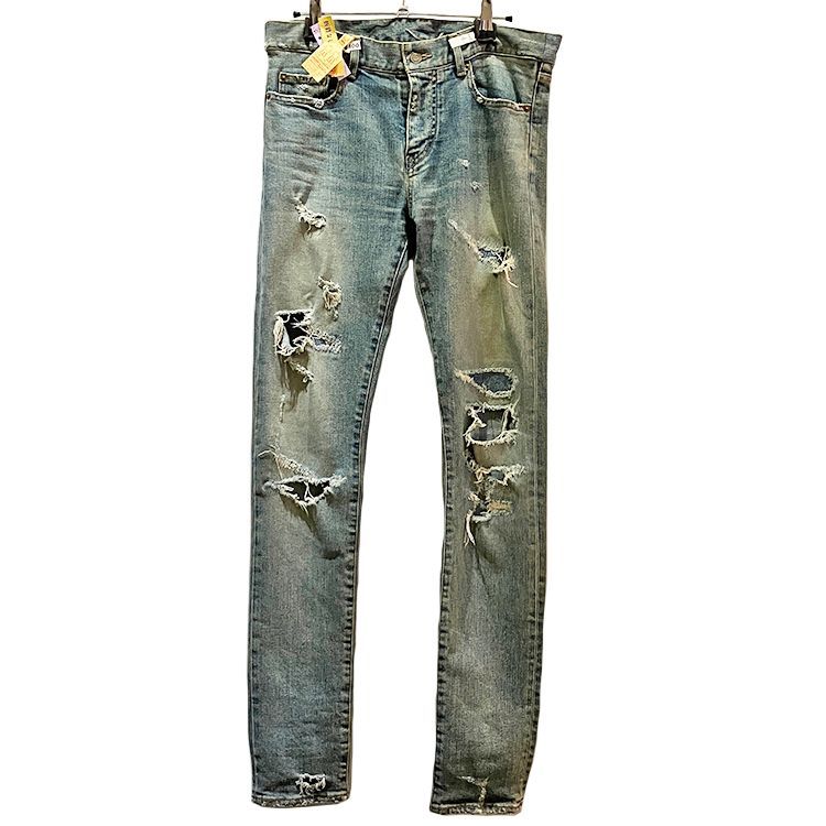 【セール】 Saint Laurent デストロイ 15AW YSL サンローラン Paris パンツ
