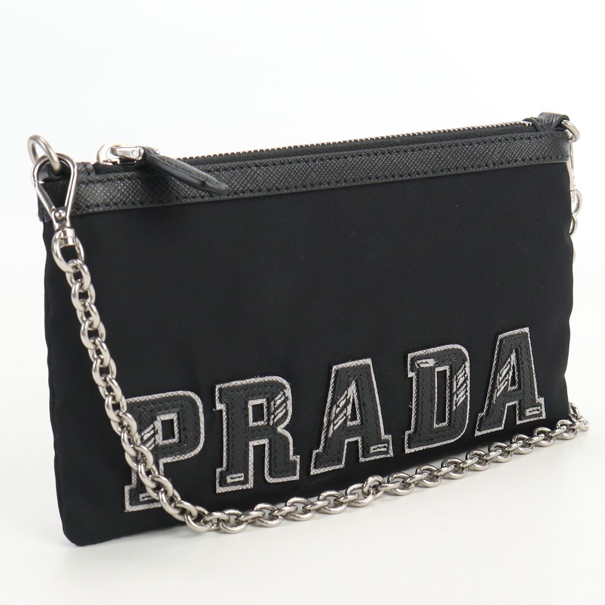 PRADA プラダ ロゴ入りポーチ 1MB007 2BON F0632 ポーチ ナイロン