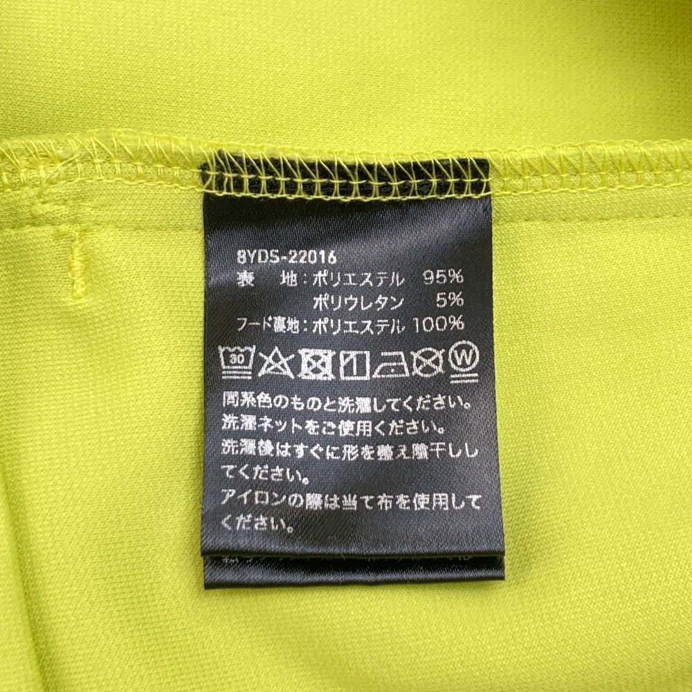 8YARDS ゴルフパーカー イエロー XL サイズ：XL 8YARDS ハチヤーズ 半袖 スウェットパーカー