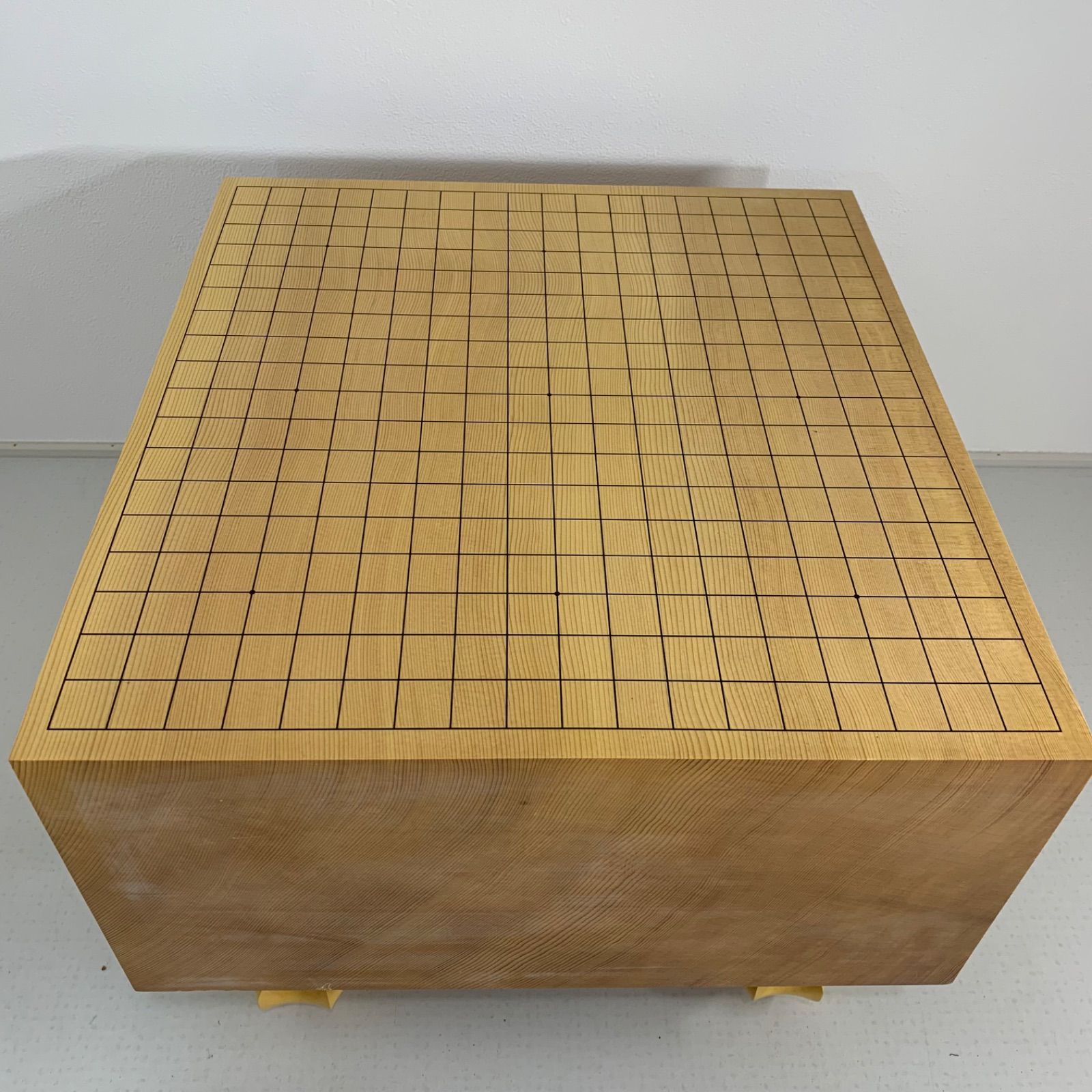 【高級碁盤】 囲碁★へそ有り 脚付き★木製 一枚板★メルカリ便送料込み 碁盤 高級 囲碁セット へそ有り 一枚板 木箱付属 天然木 つげ