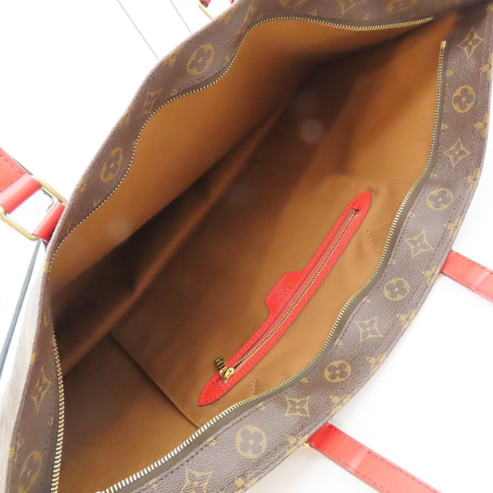 LOUIS VUITTON ルイヴィトン M55174 モノグラム オールインMM ルージュ 赤色 レッド トートバッグ A2400011