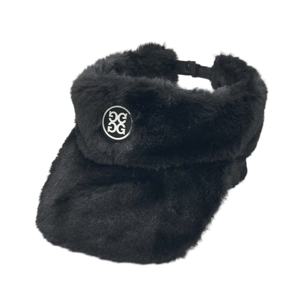 G/FORE ジーフォア 耳当て付 ボア サンバイザー ブラック系 1098