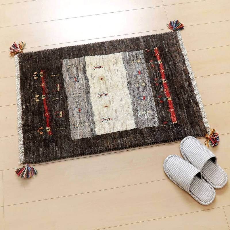 手織りギャッベ ペルシャラグ 84cm カシュクリ イラン シラーズ産 ギャベ 手織りギャッベ ペルシャラグ 84cm カシュクリ イラン シラーズ産