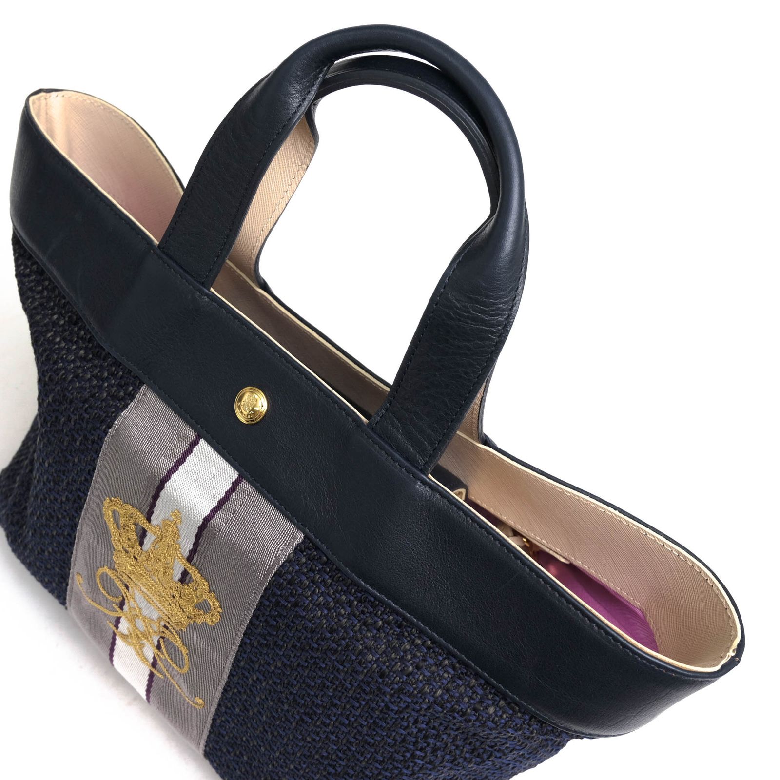 A.D.M.J エーディーエムジェイ ハンドバッグ レザー キャンバス ADMJ