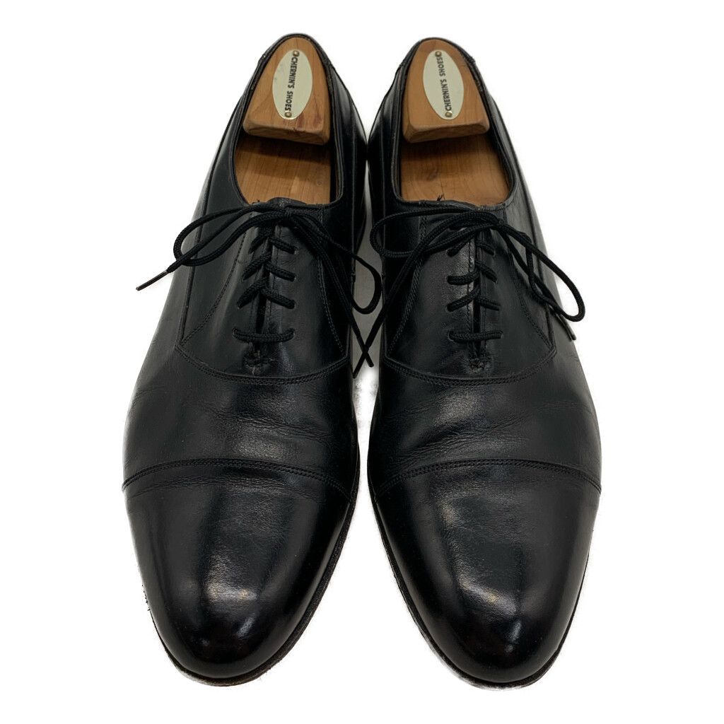 FLORSHEIM フローシャイム ストレートチップ 内羽根式 レザーシューズ ブラック (メンズ 9 D) 中古 古着 KA1606