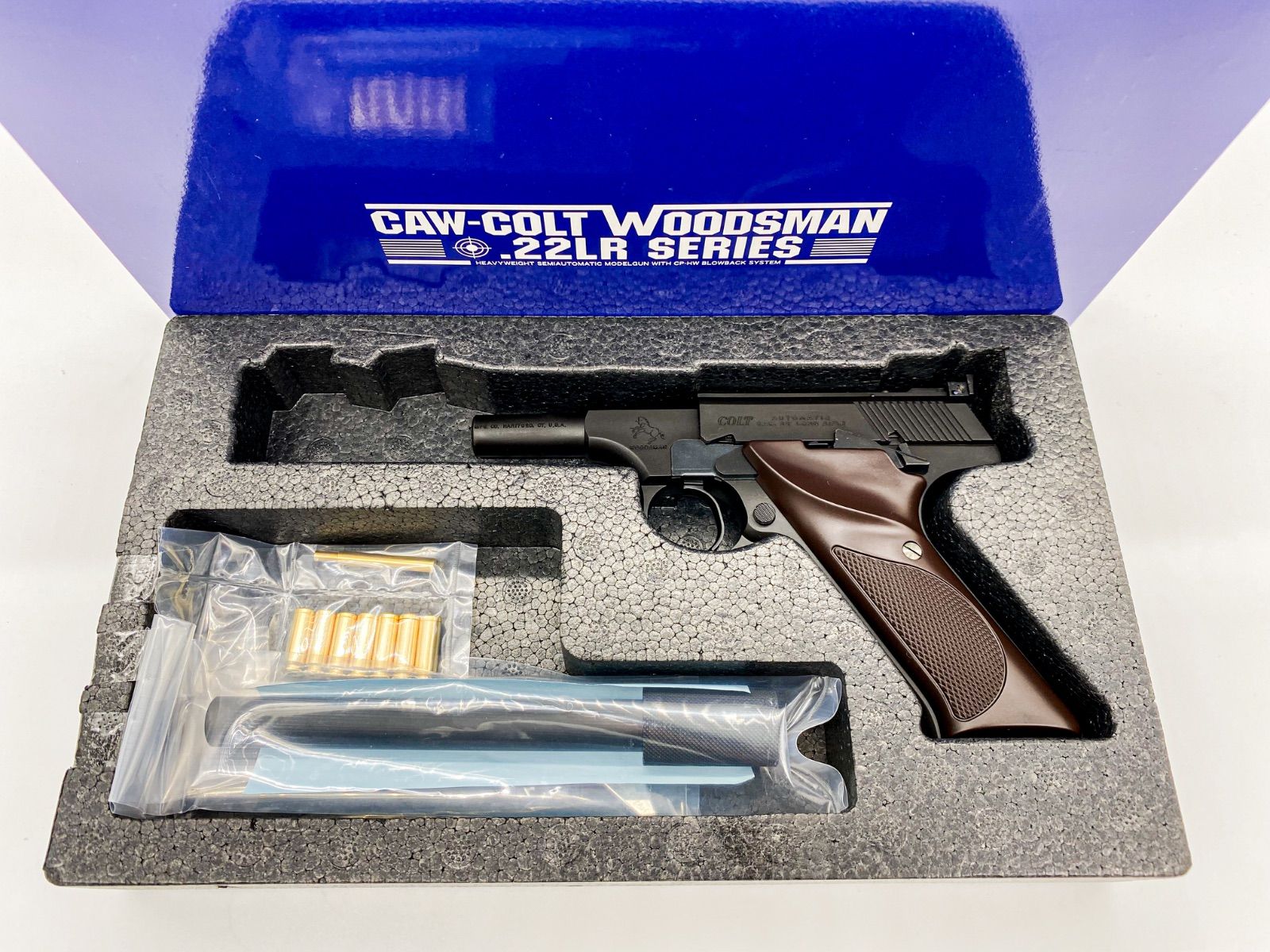 CAW モデルガン ウッズマン ショートバレルカスタムバリエーション スリムサイレンサー