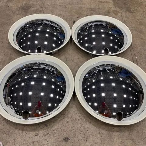 キャンバス タント デリカミニ N-BOX などに対応 14インチスチール車対応 ベンプラ ブー二ーホワイト ホイールカバー4枚1台分