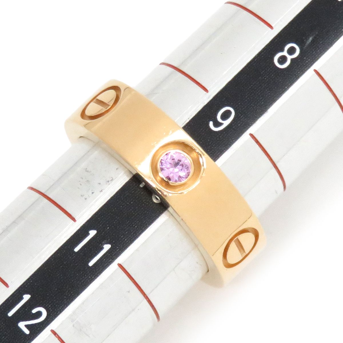カルティエ Cartier リング 指輪 ラブリング ピンクサファイア K18PG 