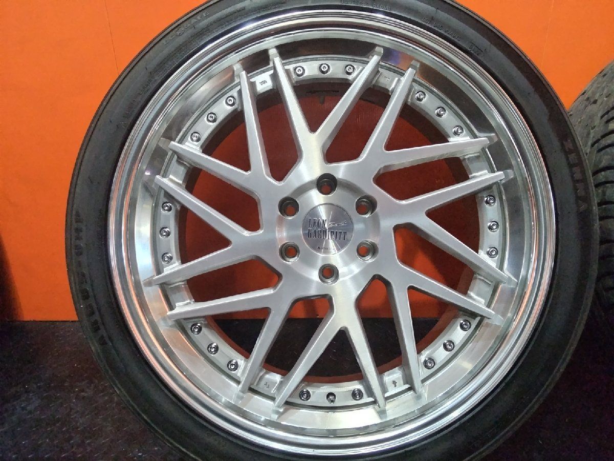 走行短 ZENNA 295/35R24 夏タイヤ スーパースター レオンハルト 