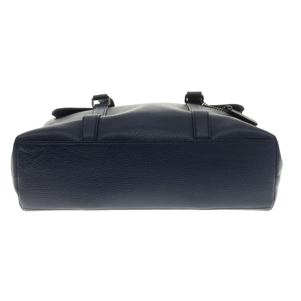 コーチ 良い COACH レザー ブリーフケース ネイビー【W40xH29xD10