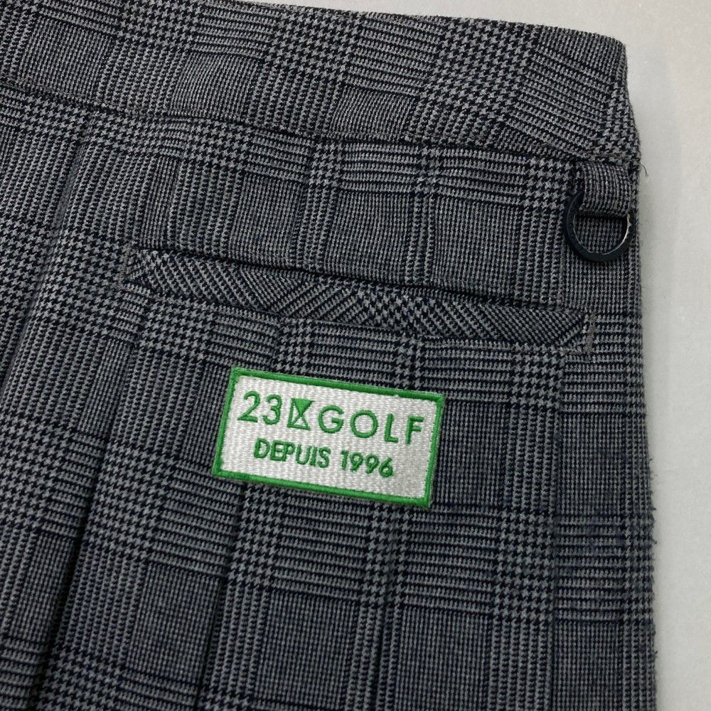 23区ゴルフ チェックスカート プリーツ 23区 ゴルフウェア チェック プリーツスカート Lサイズ ゴルフウェア