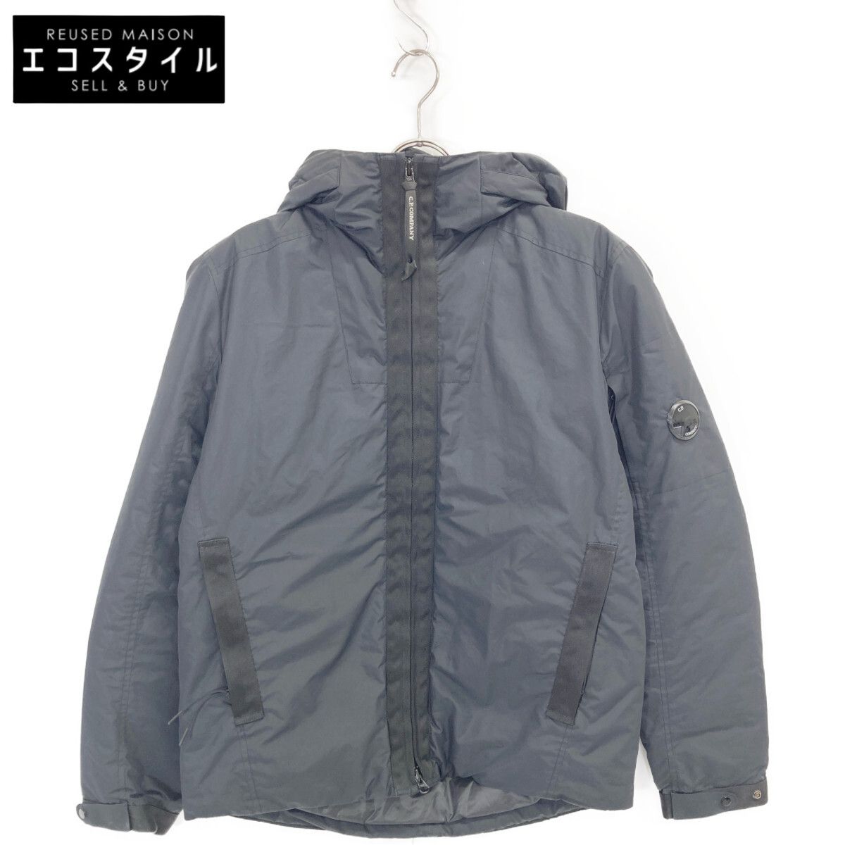 C.P.COMPANY シーピーカンパニー 07CMOW168A ﾌﾞﾗｯｸ ﾀﾞｳﾝｼﾞｬｹｯﾄ 48
