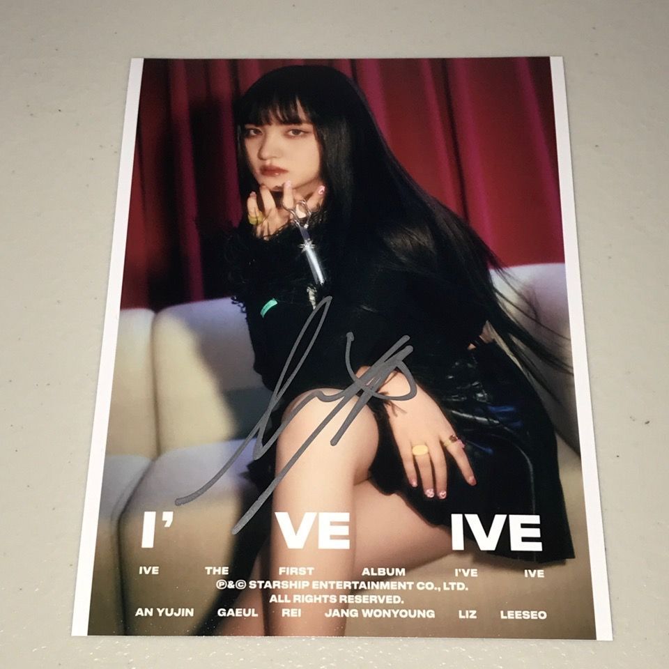 IVE 直筆サイン「I'VE IVE」スチール写真6枚セット