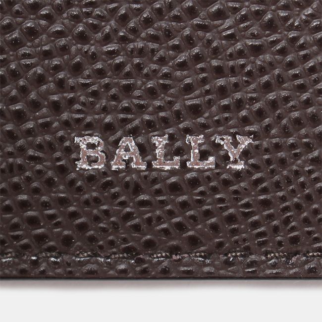 新品未使用】 BALLY バリー メンズ 財布 ブラウン ロゴ 折りたたみ財布