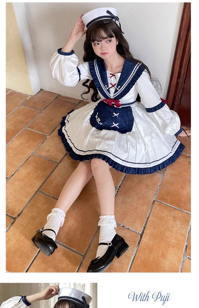 LT-432 lolita オリジナル jsk ロリータ ワンピース コスプレ衣装 キャラクター衣装 衣装 仮装 レディース 可愛 日系女子中高生 学園祭 文化祭 雰囲気 お呼ばれ イベント 大人 舞台 新年会