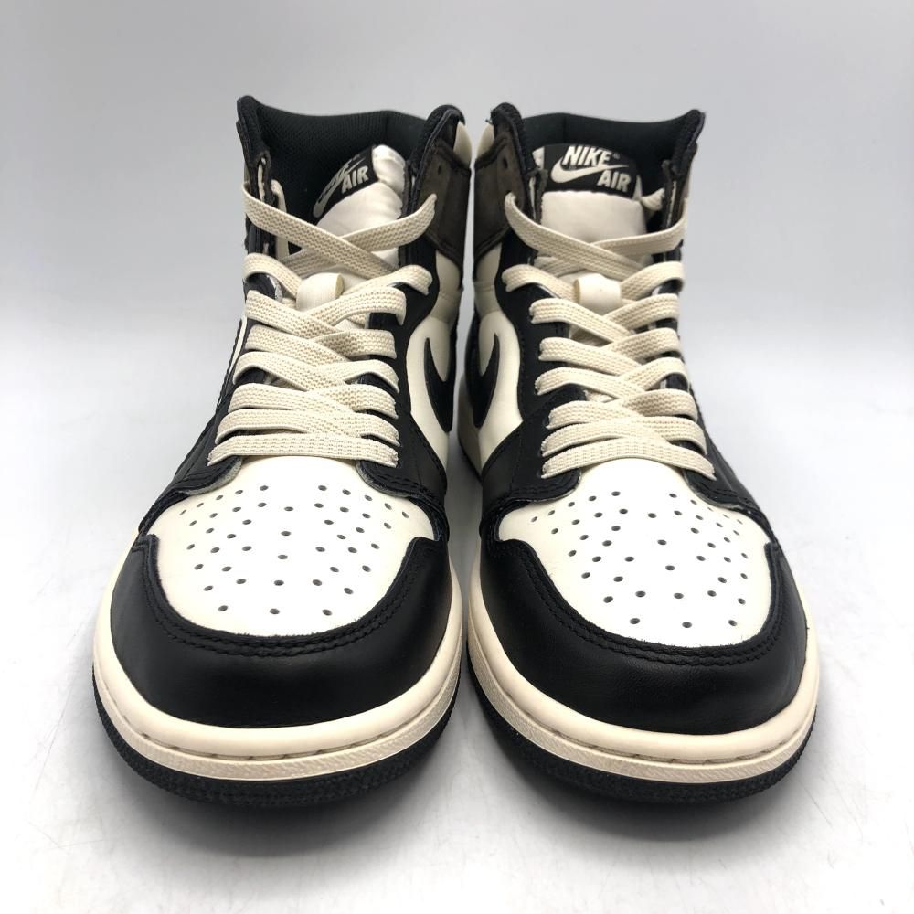 NIKE JORDAN1 ダークモカ 27cm 希少 ナイキ エアジョーダン1ハイOGセイル/ダークモカブラック