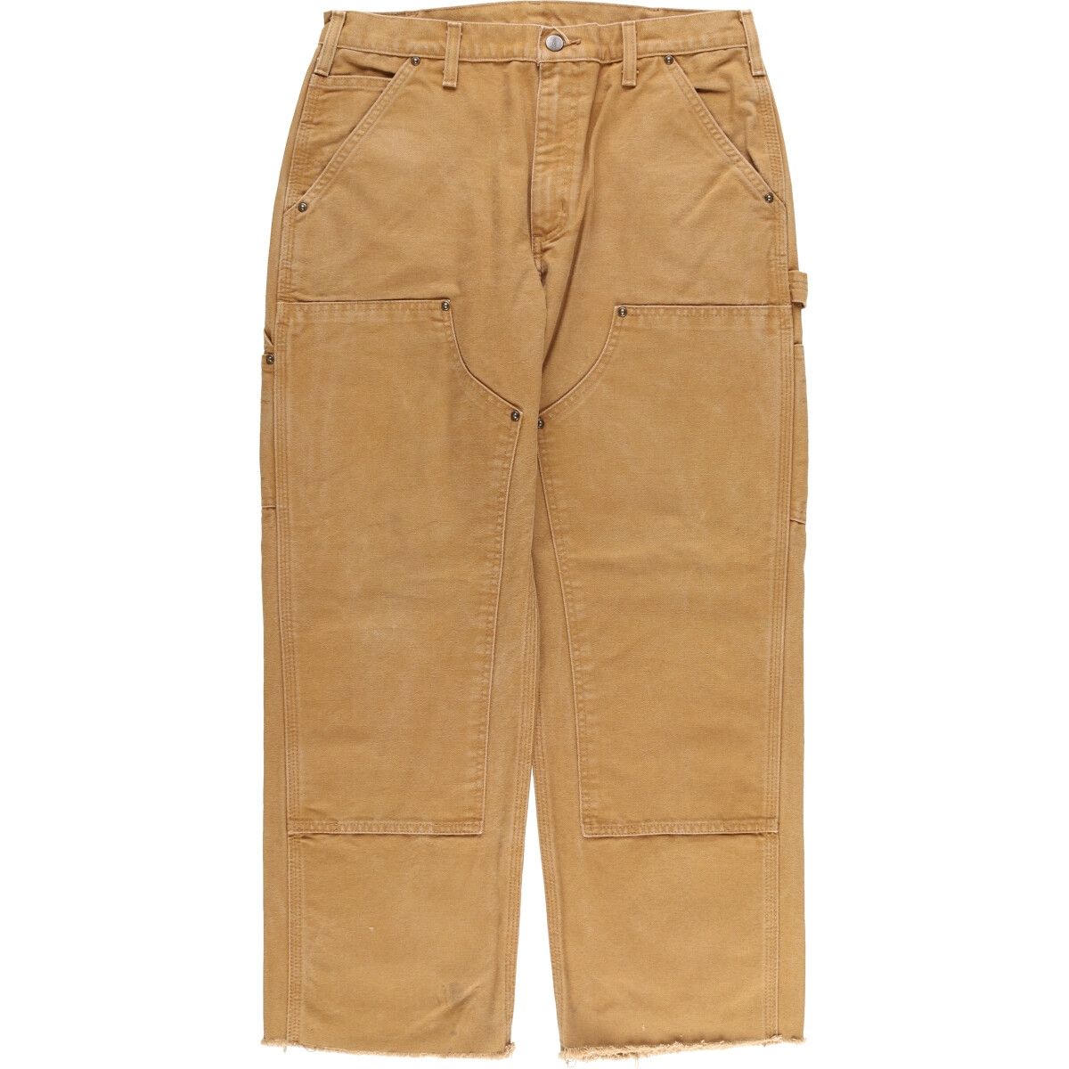 古着 カーハート Carhartt Original Dungaree Fit カットオフ ダブルニー ダックペインターパンツ メンズw33相当|evb031007