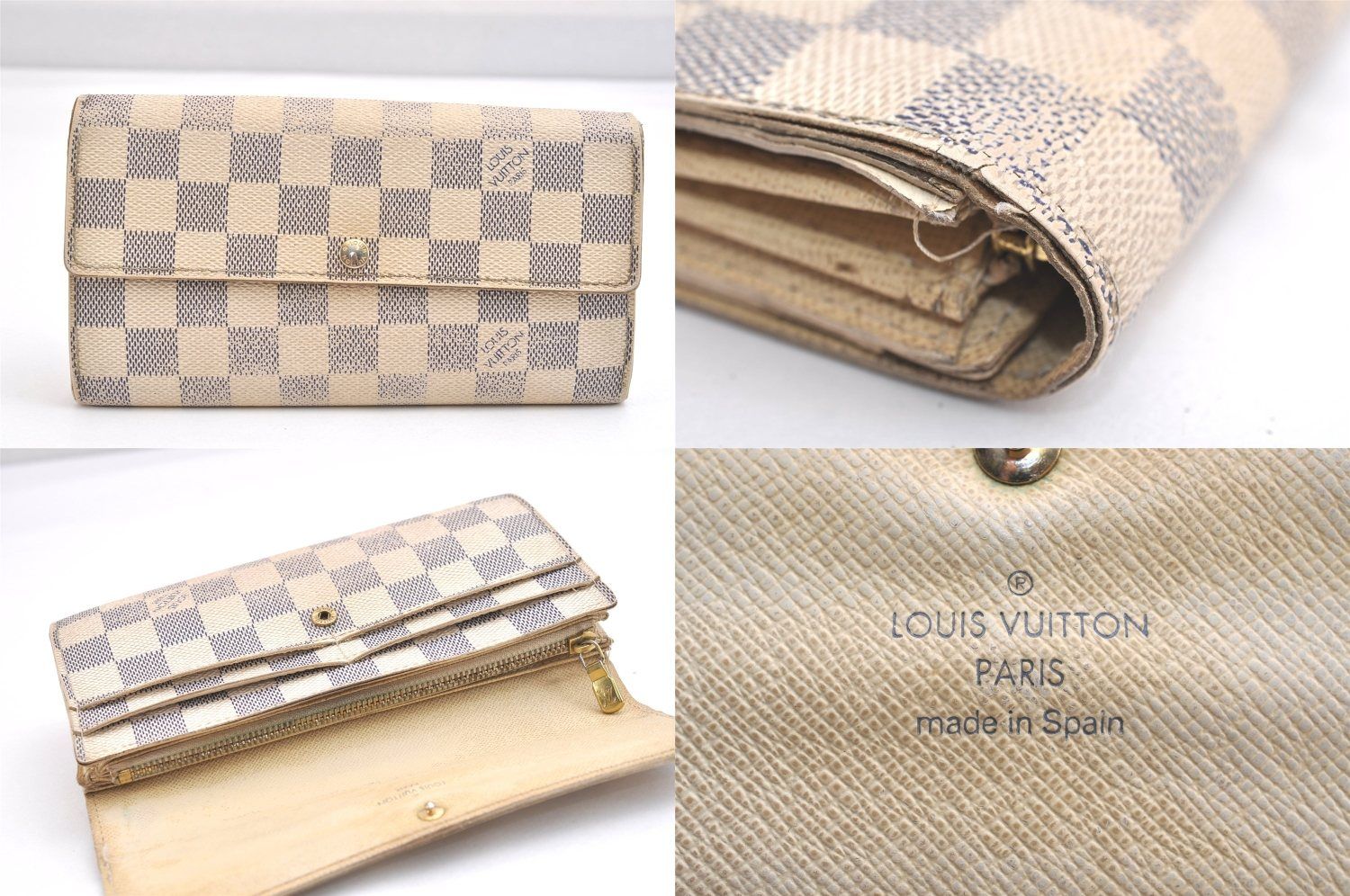 LOUIS VUITTON ルイヴィトン モノグラム ダミエアズール 財布