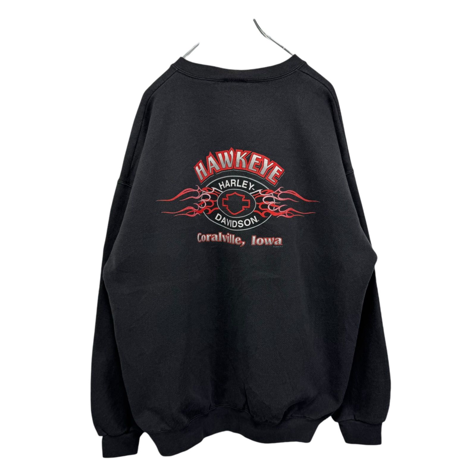 00s XL HARLEY-DAVIDSON Logo Print Sweatshirt メキシコ製 ハーレー 