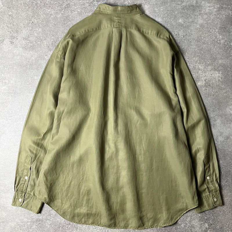 90s Polo by Ralph Lauren ダウンシャツ XXL オリーブ
