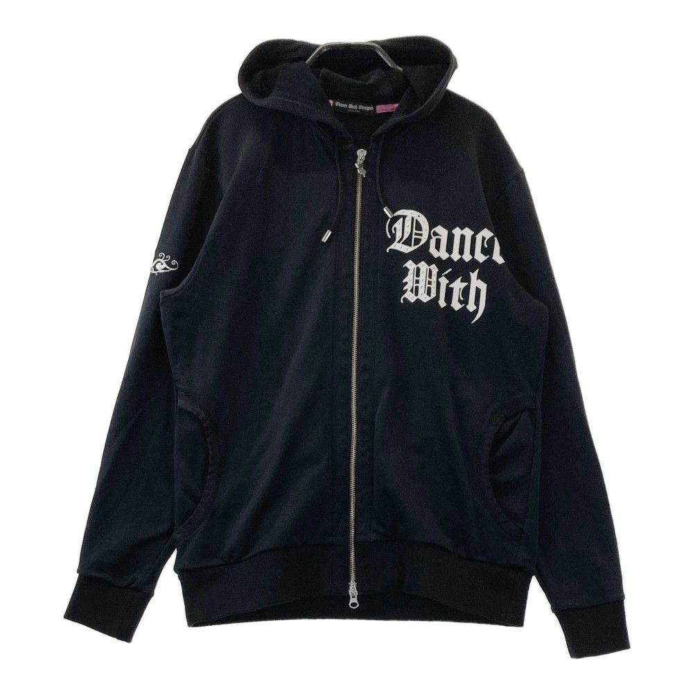 サイズ：3 DANCE WITH DRAGON ダンスウィズドラゴン  スウェット ジップパーカー  ブラック系 [240101458088] ゴルフウェア メンズ ストスト サイズ：3 DANCE WITH DRAGON ダンスウィズドラゴン スウェット