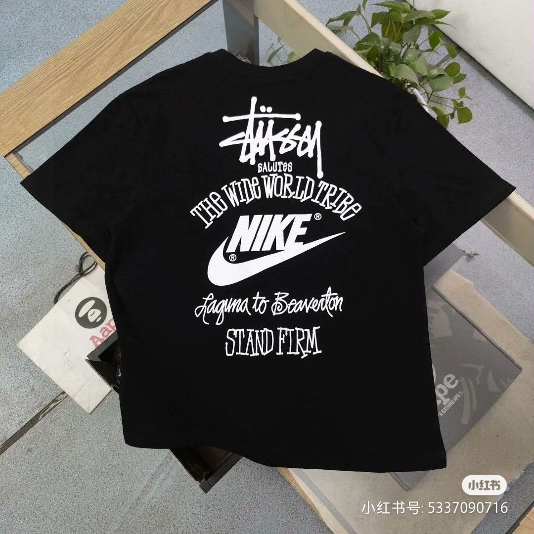 新品 特価値 Nike x stussy ステューシー ダイス Tシャツ ブラック　男女兼用