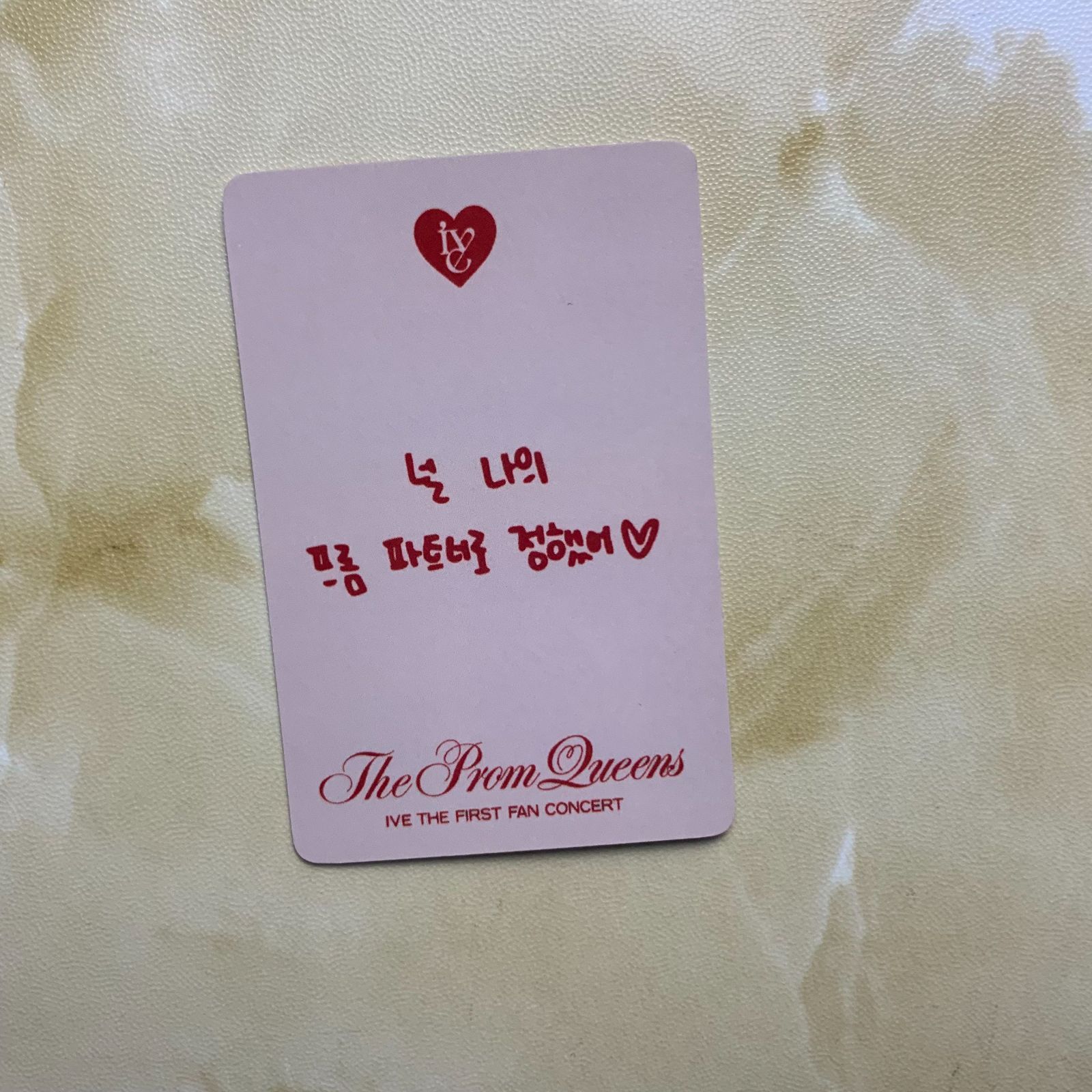 IVE ウォニョンファンコン 特典 CLASS DIVE Prom Queens 1期 コサージュ トレカ