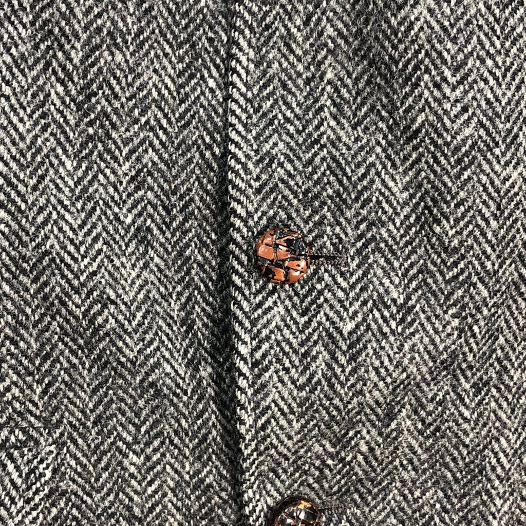 【極美品】1960年代 ハリスツイード テーラードジャケット ヘリンボーン 60年代 イングランド製 Harris Tweed ハリスツイード ヘリンボーン