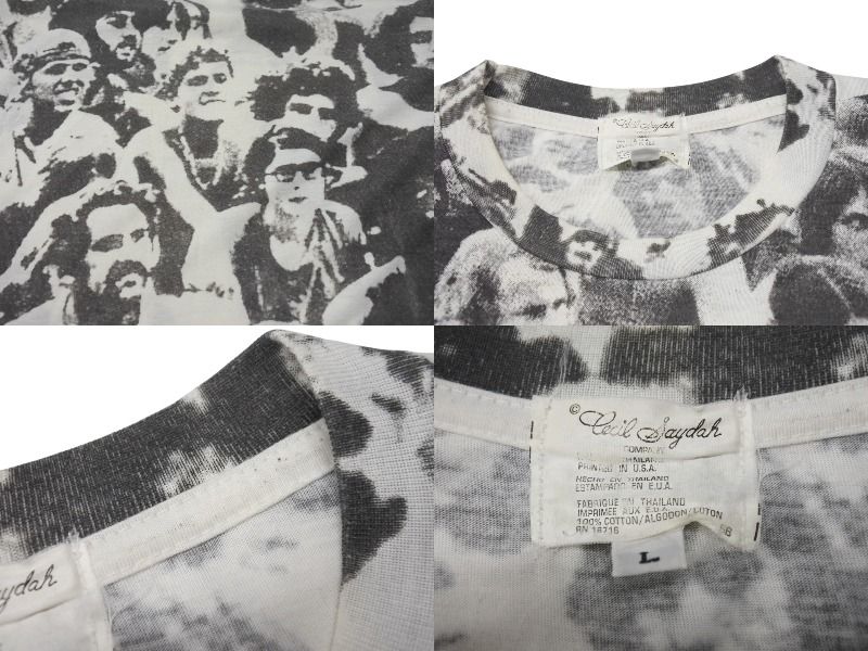 Cecil Saydah COMPANY セシルセイダ カンパニー VINTAGE ヴィンテージ 半袖Tシャツ サイズL フォトプリント 総柄 美品 中古 4b001497 Cecil Saydah COMPANY セシルセイダ カンパニー VINTAGE ヴィンテージ