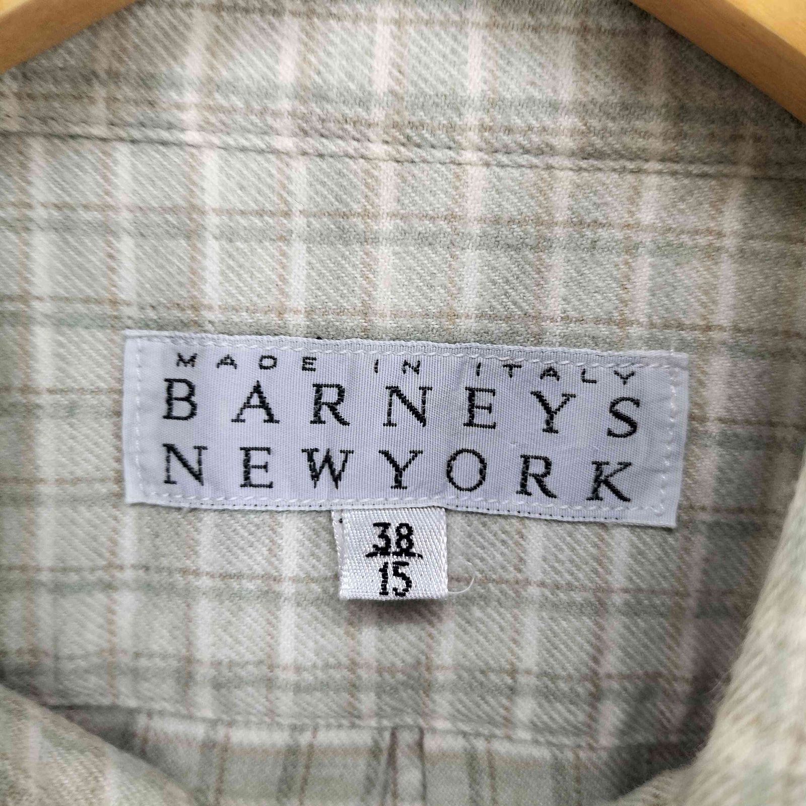 バーニーズニューヨーク BARNEYS NEWYORK MADE IN ITALY チェック柄BD