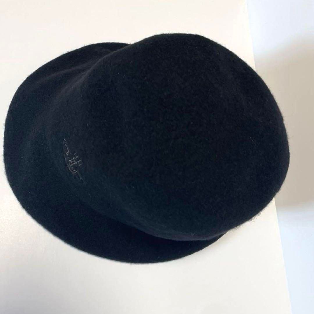 ヴィヴィアンウエストウッド ブラック ウール フェルトハット M～S