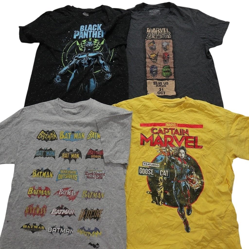 古着卸 まとめ売り マーベル DCコミック 半袖Tシャツ 16枚セット