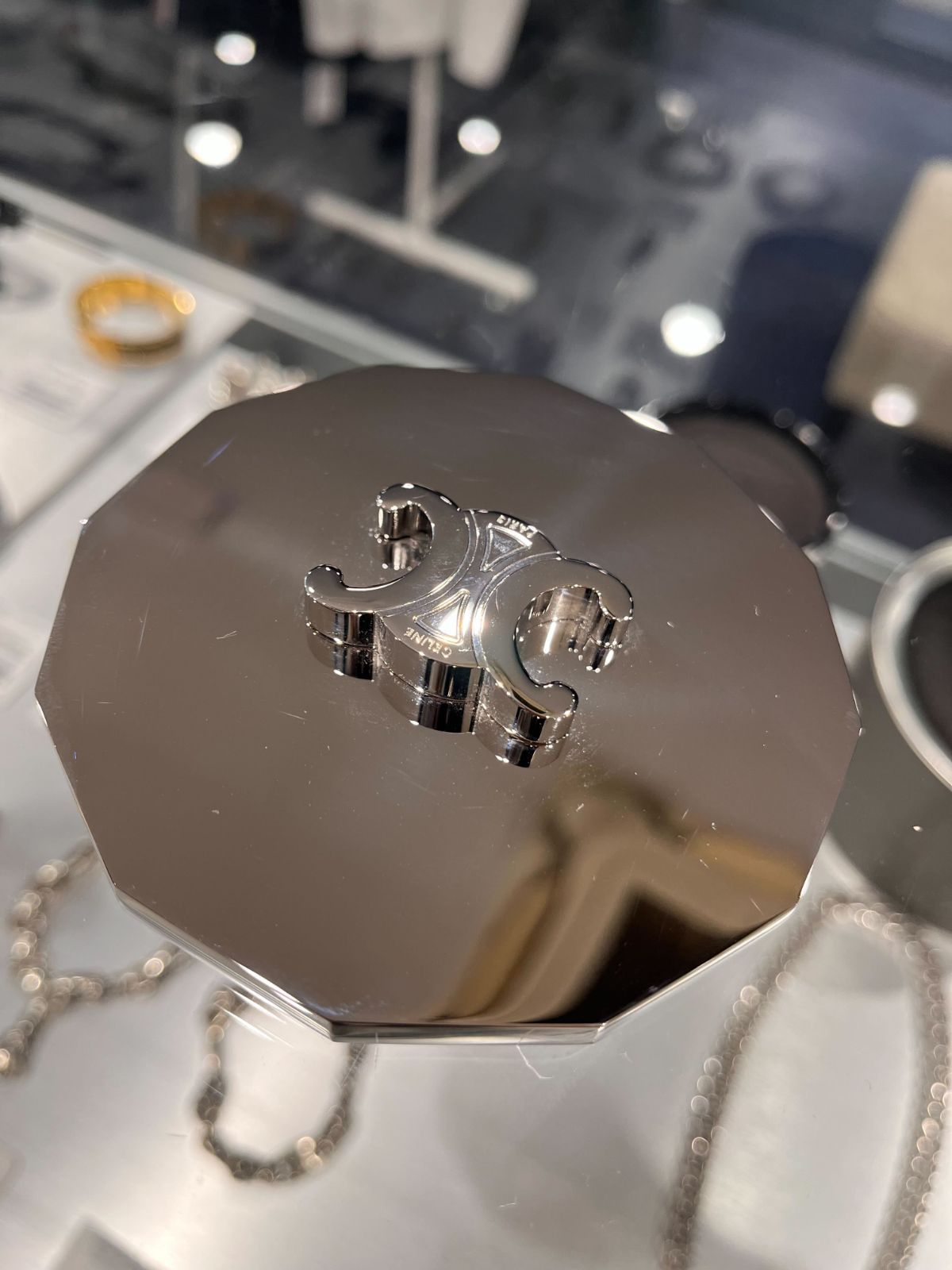 セリーヌ CELINE キャンドル トリオンフ リッド / スチール セリーヌ