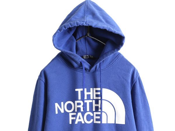 お得なクーポン配布中!】 ノースフェイス プリント スウェット フード パーカー メンズ S 古着 The North Face プルオーバー 裏起毛  トレーナー アウトドア 薄手 青 - メルカリ