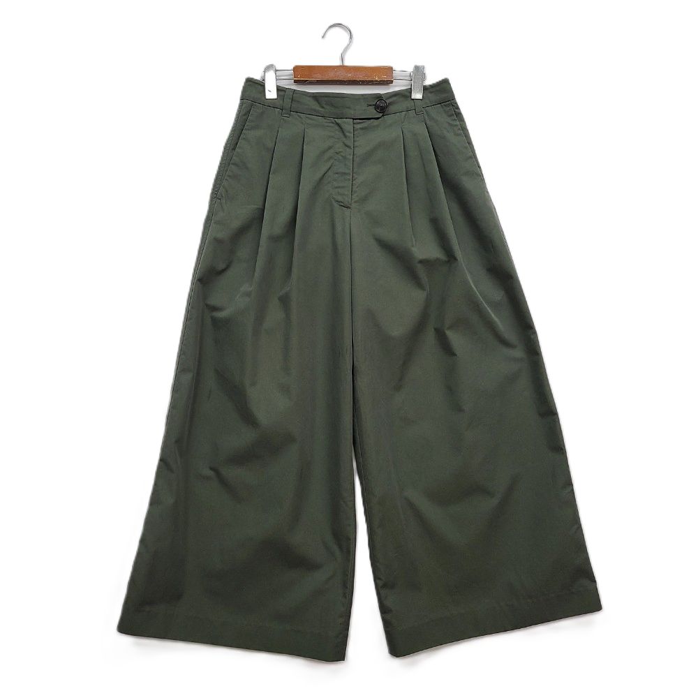 BEAKER |ビーカ| 002 |女性| 2025ss |カーキ|コットン ワイド パンツ|アリス