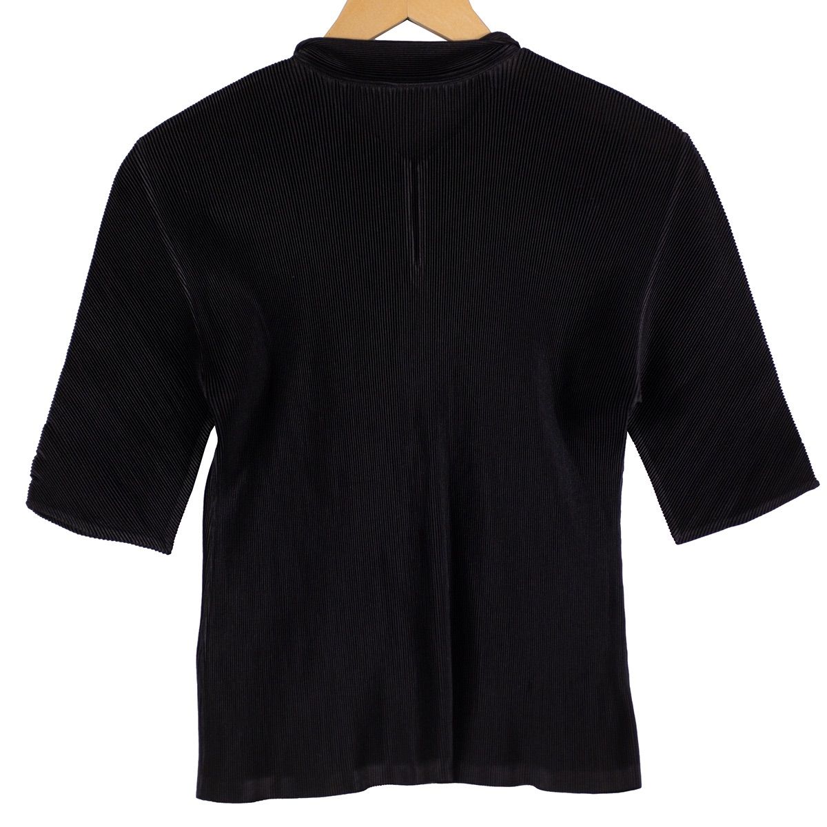 PLEATS PLEASE プリーツプリーズ】黒・半袖ブラウス・サイズ3