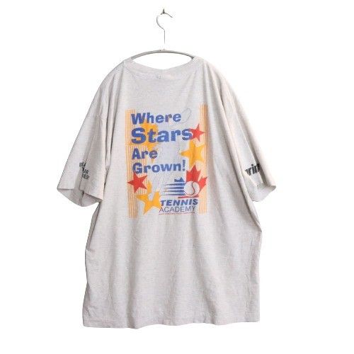 中古B】90s USA製 adidas アディダス vintage XL メンズ Tシャツ カットソー 半袖 シングルステッチ 1994年  テニスアカデミー グレー 中古B 古着 - メルカリ