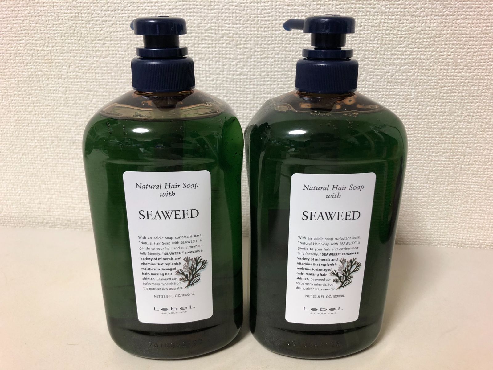 2本 LebeL ルベル ナチュラルヘアソープ ウィズ SW 1000ml