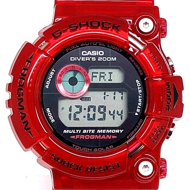 G-SHOCK GW-203K フロッグマン イルクジ限定 赤スケルトン　中古 G-SHOCK ジーショック GW-203K-4 フロッグマン イルクジ2003