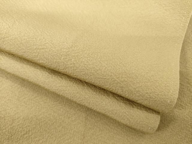 平和屋着物○上質な色無地 蕎麦切色 正絹 逸品 AABA3807ph