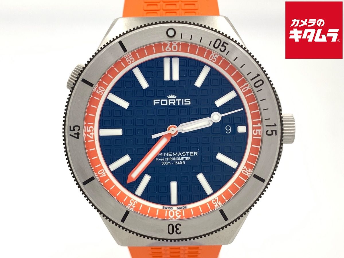 フォルティス マリンマスター M-40 ブラック F8120013 ステンレススティール アンバー オレンジ