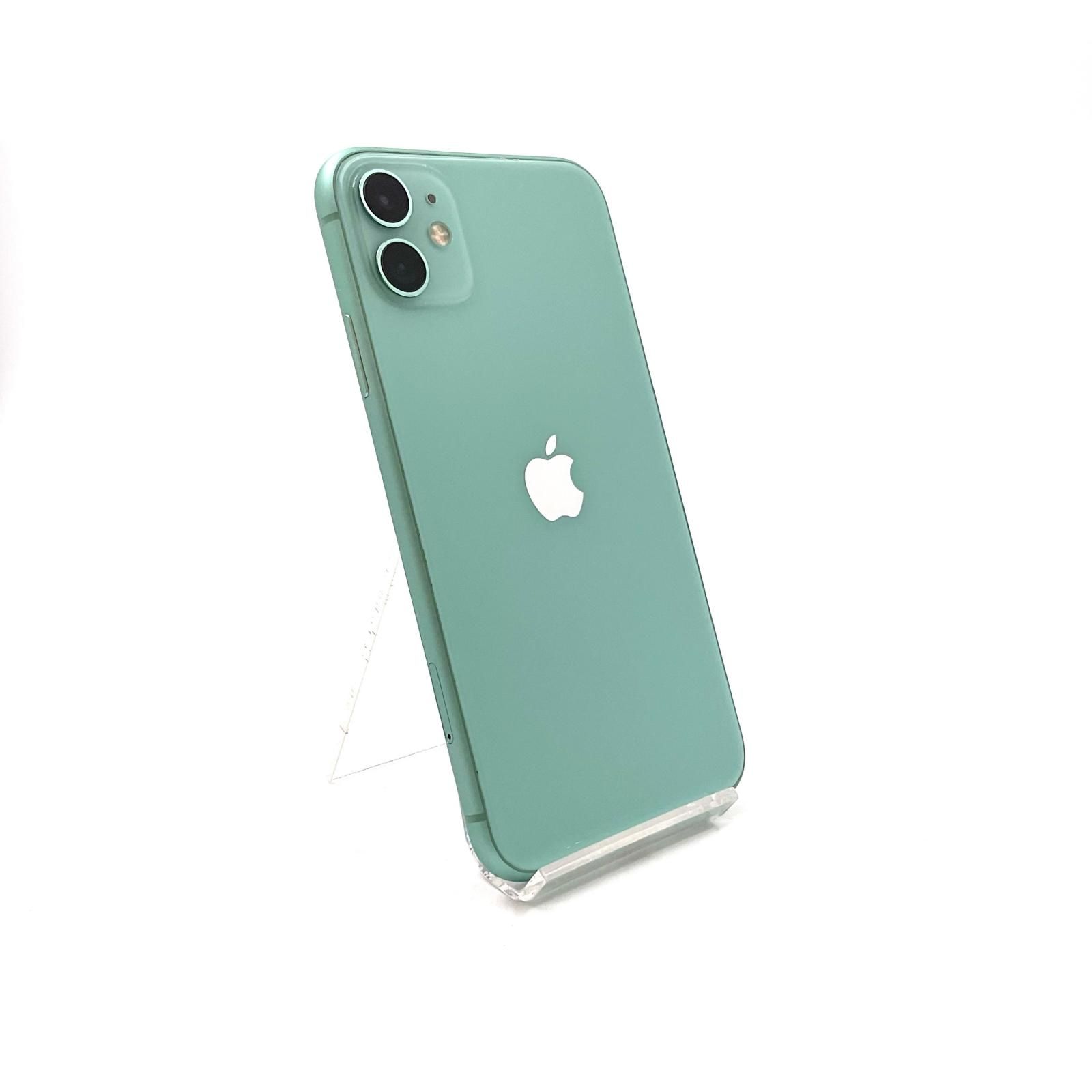 【全額返金保証】【最速発送】Apple iPhone 11 128GB グリーン Softbank 白ロム 動作確認済 82%