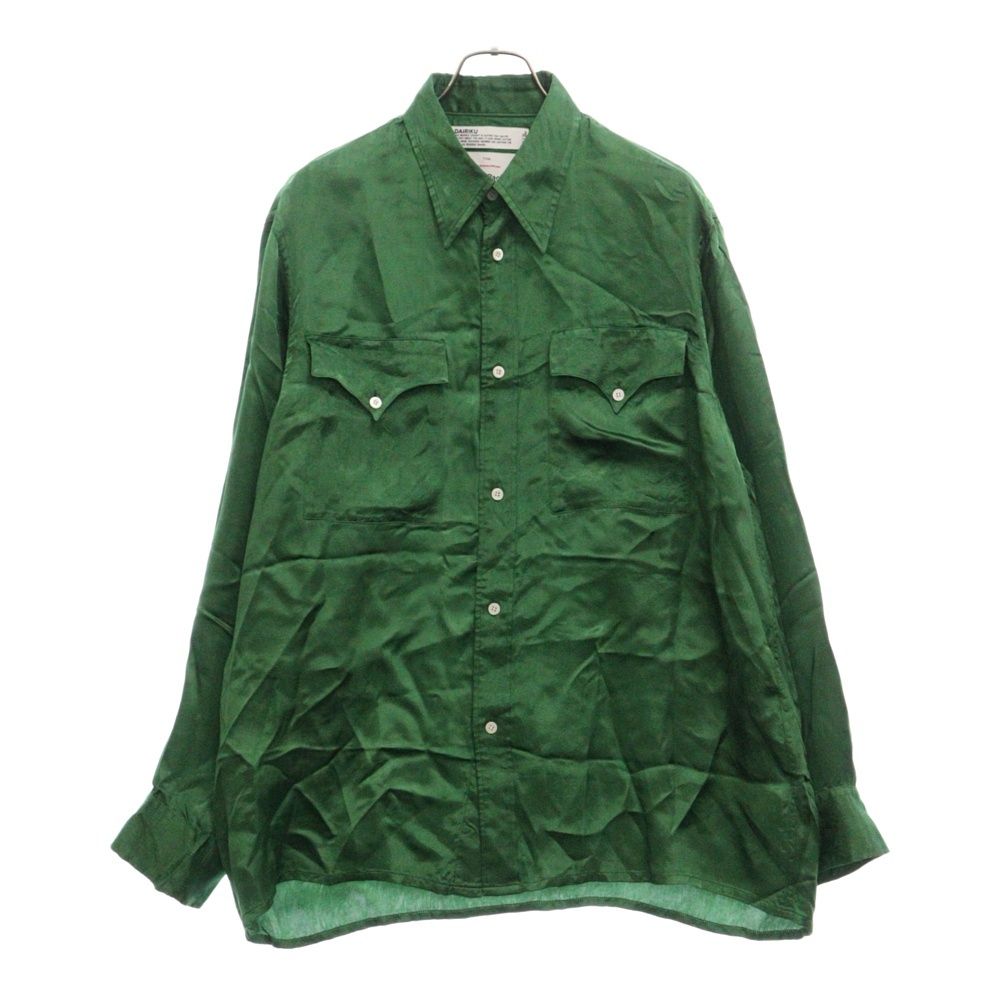 トップス DAIRIKU 21AW Satin Shirt with Money Clip DAIRIKU (ダイリク) 21AW Satin Shirt with Money Clip レーヨン 長袖