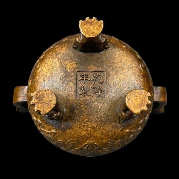 両耳如意尊三本足香炉 香道具 装飾品 現代工芸品 美術品 置物 瑞獣 三足両耳 香炉 現代工芸品 美術品 置物 - メルカリ