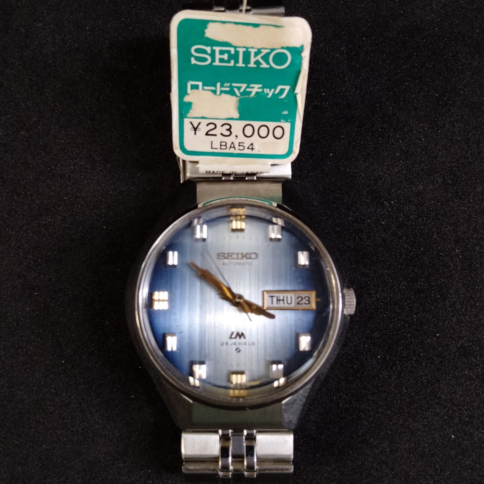 超 デッドストック SEIKO ロードマチック LBA54 3面カットガラス ライトネイビー文字盤 ♥