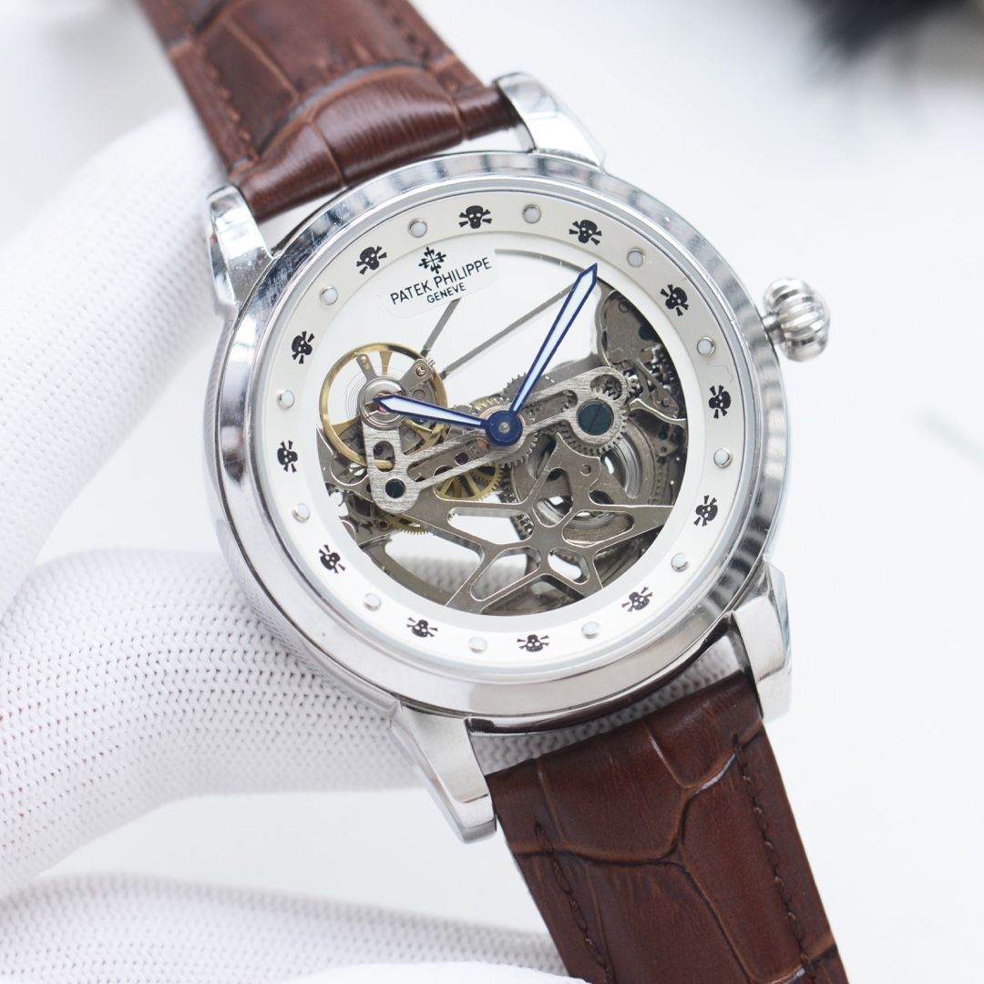 未使用 パテックフィリップPATEKPHILIPPE　腕時計レザーバンド　本革 PATEK PHILIPPE パテックフィリップ 純正 レザーベルト メンズ