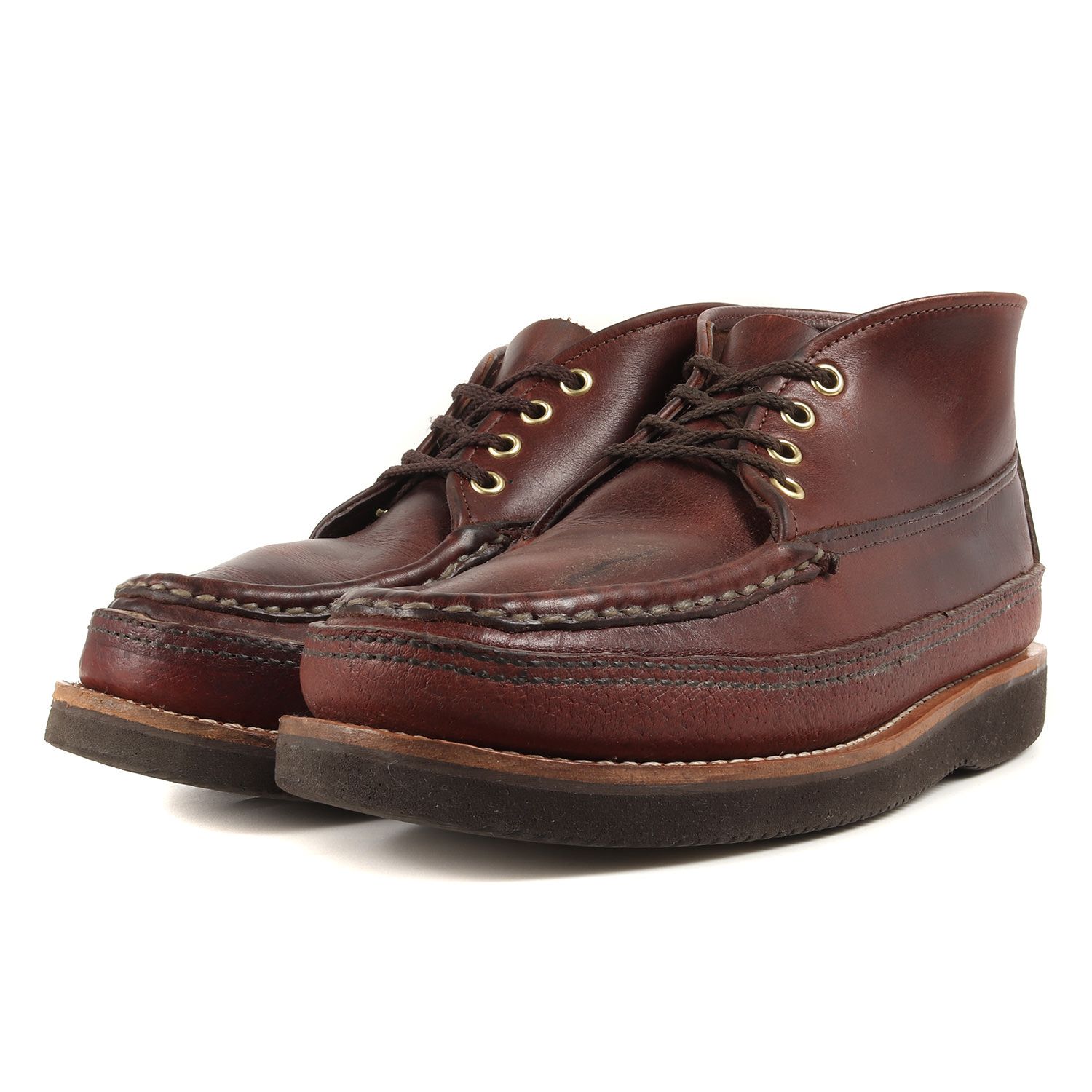 Russell Moccasin ラッセルモカシン ブーツ サイズ:US8.5 D(26.5cm) スポーティング クレイ チャッカ ブーツ  SPORTING CLAYS CHUKKA ブラウン シューズ 靴 カジュアル ブランド【メンズ】 - メルカリ