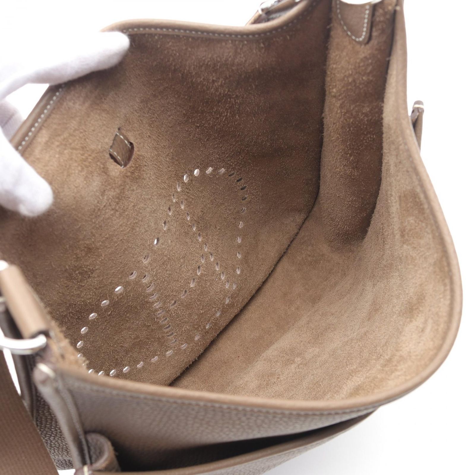 HERMES★エルメス エブリン3GM エトゥープ Aランク エルメス HERMES ショルダーバッグ エヴリン 3 トロワ GM