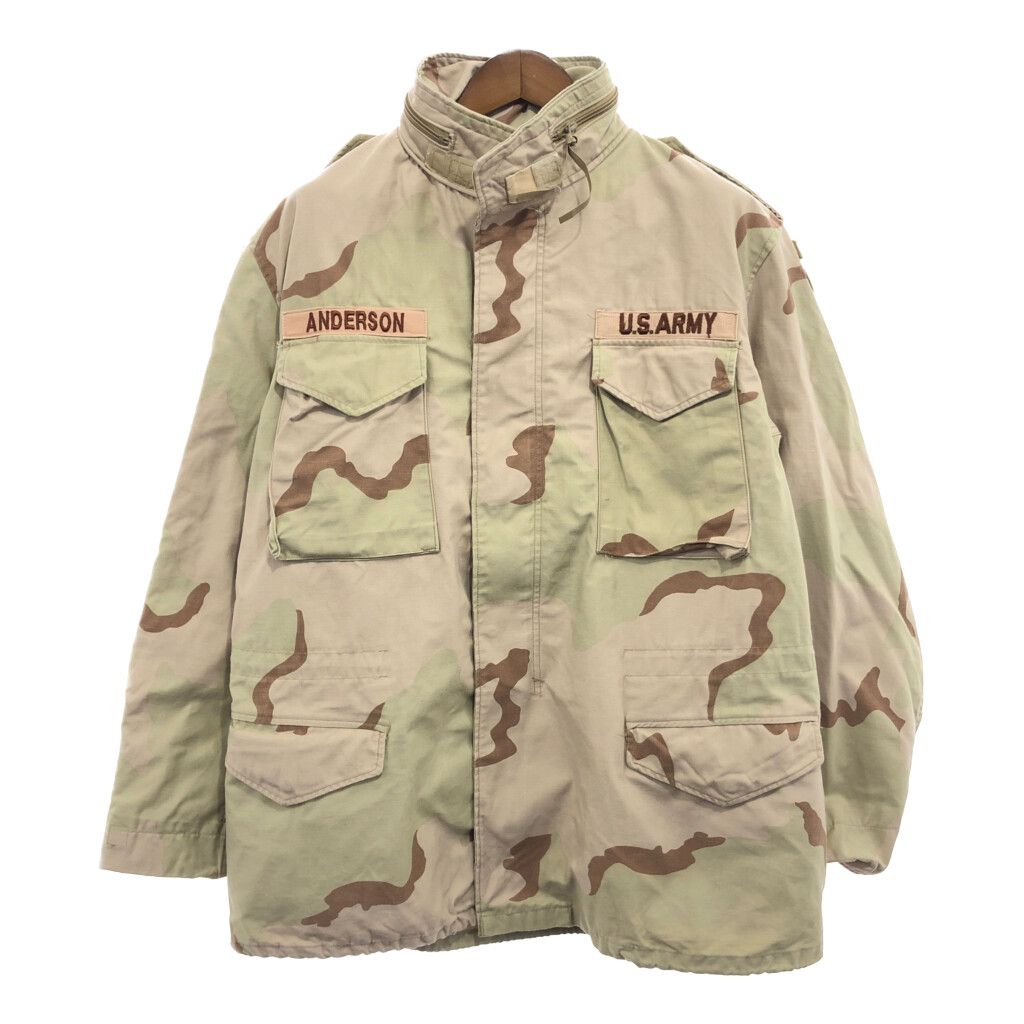 米軍 M-65フィールドジャケット 3カラーデザートカモ　実物　官給品　90's M-65 フィールドジャケット 3カラー デザートカモ SXS 米軍 実物